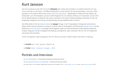 Desktop Screenshot of jansson.de